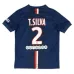 Paris Saint-Germain T.SILVA 2014/15 Retro Home Jersey - Blue