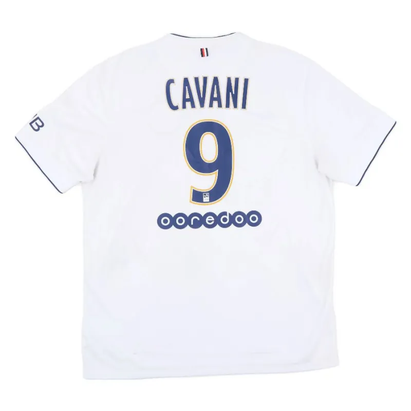 Paris Saint-Germain CAVANI 2014/15 Maglia da trasferta retrò - Bianca