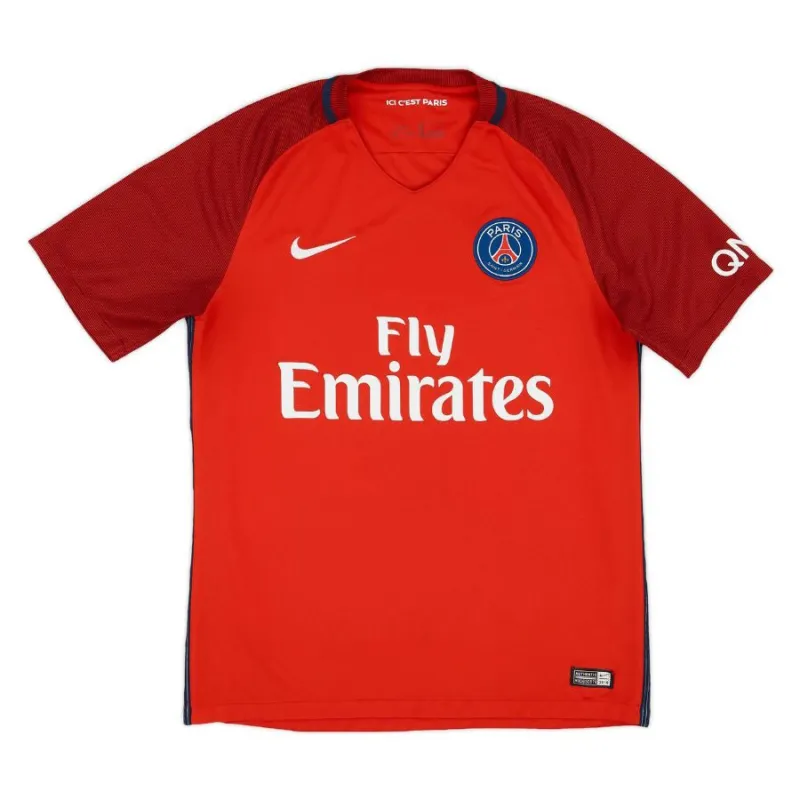 Paris Saint-Germain 2016/17 Retro-Auswärtstrikot - Rot
