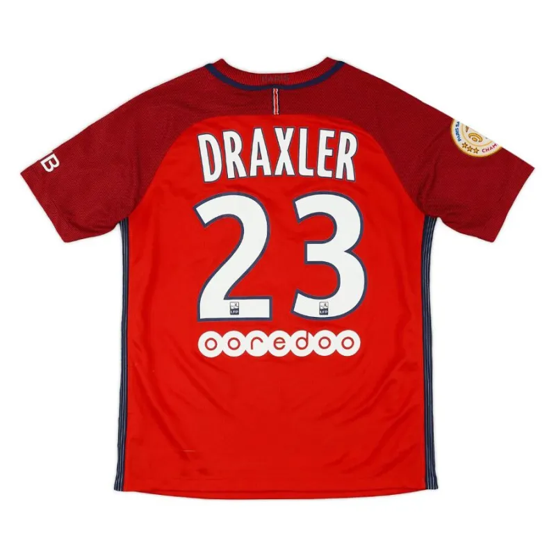 Paris Saint-Germain DRAXLER 2016/17 Maglia da trasferta retrò - Rossa