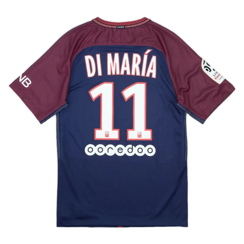Paris Saint-Germain DI MARIA 2017/18 Maglia casalinga retrò - Blu