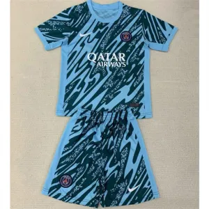 Maglia e pantaloncini di portiere per bambini di Paris Saint-Germain 2024/25 - Blu