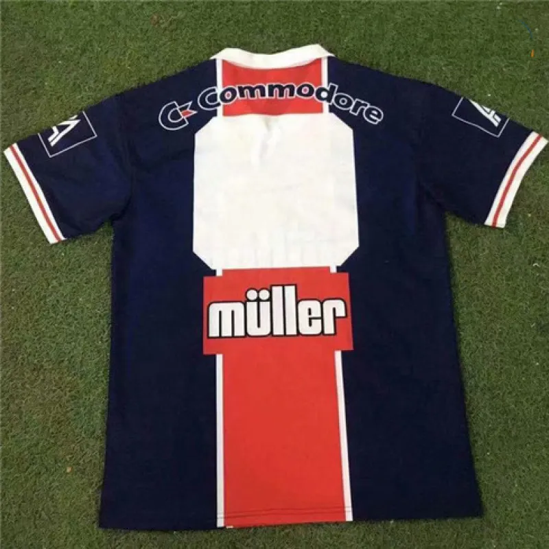Maillot rétro de Paris Saint - Germain 1991/92 Terrain Domestique - Bleu