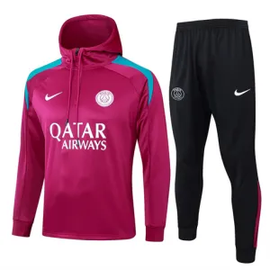 Abbigliamento sportivo con felpa a cappuccio di Paris Saint - Germain 2024/25 - Rosso