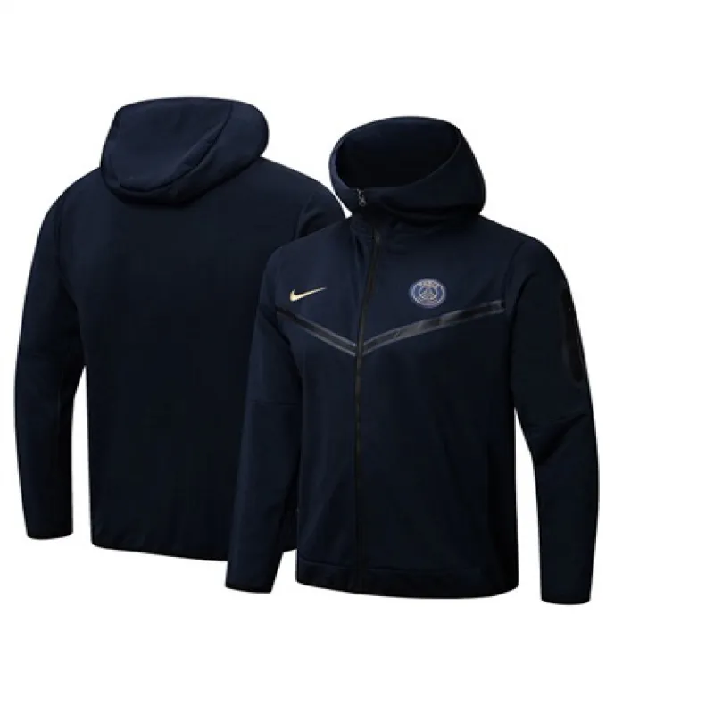 Paris Saint - Germain Kapuzen Sportjacke 2024/25 - Blau