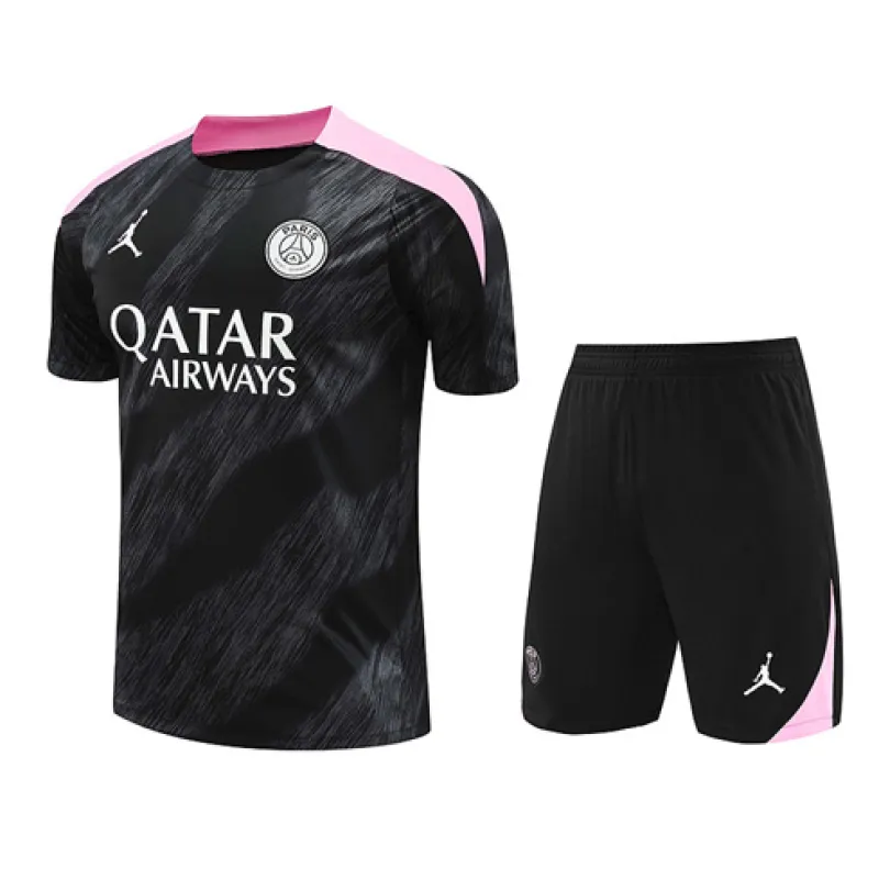 Maglia d'allenamento + pantaloncini di Paris Saint-Germain 2024/25 - Nero