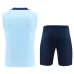 Set di pantaloncini e gilet di Paris Saint-Germain 2024/25 - Blu