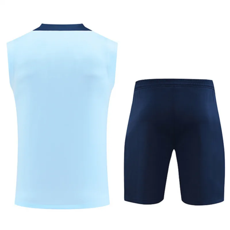 Set di pantaloncini e gilet di Paris Saint-Germain 2024/25 - Blu