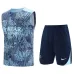 Set di pantaloncini e gilet di Paris Saint-Germain 2024/25 - Blu