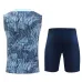 Set di pantaloncini e gilet di Paris Saint-Germain 2024/25 - Blu