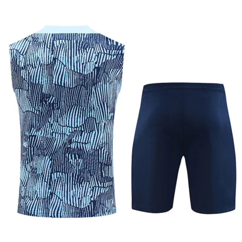 Set di pantaloncini e gilet di Paris Saint-Germain 2024/25 - Blu