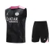 Set di pantaloncini e gilet di Paris Saint-Germain 2024/25 - Nero