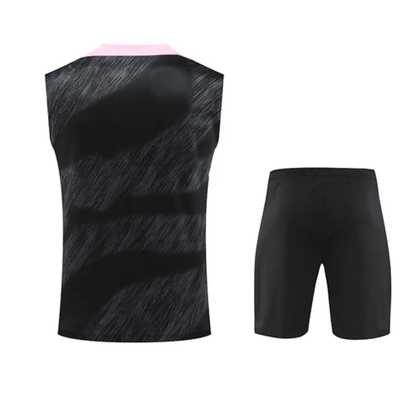 Set di pantaloncini e gilet di Paris Saint-Germain 2024/25 - Nero