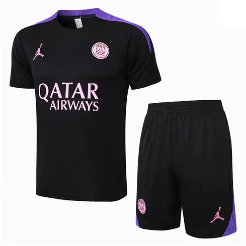 Paris Saint-Germain training jersey + shorts 2024/25 - Black