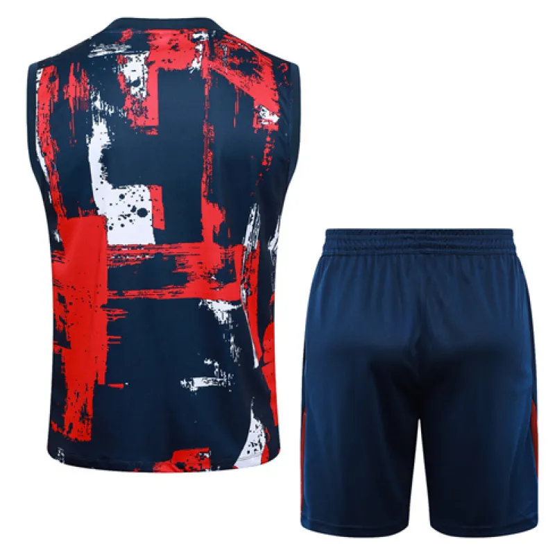 Set di pantaloncini e gilet di Paris Saint-Germain 2024/25 - Blu