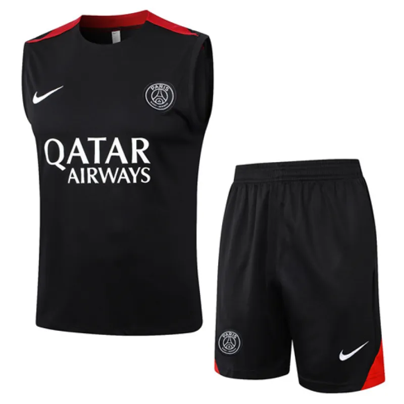 Paris Saint-Germain shorts and vest set for 2024/25 - Black