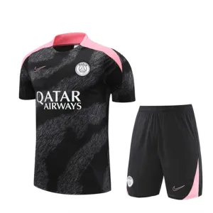 Paris Saint-Germain children's training jersey + shorts 2024/25 - Black