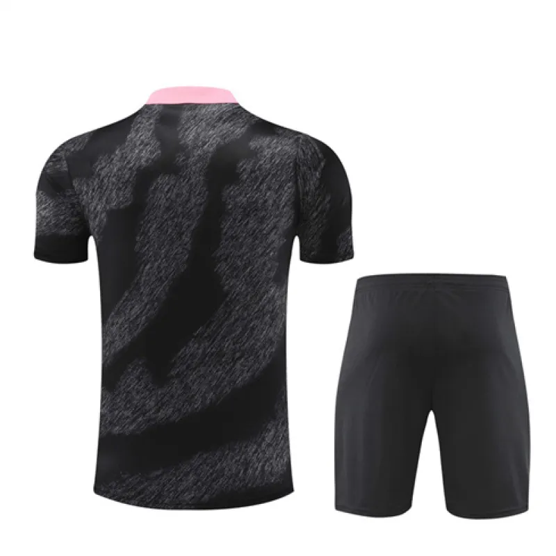 Maglia d'allenamento + pantaloncini per bambini di Paris Saint-Germain 2024/25 - Nero