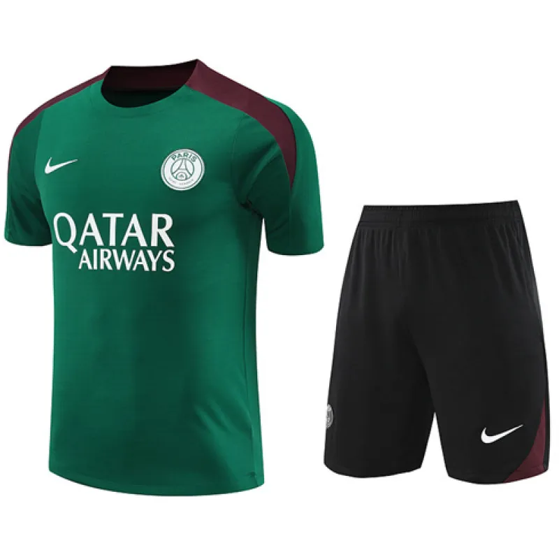Maglia d'allenamento + pantaloncini di Paris Saint-Germain 2024/25 - Verde