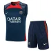 Set di pantaloncini e gilet di Paris Saint-Germain 2024/25 - Blu