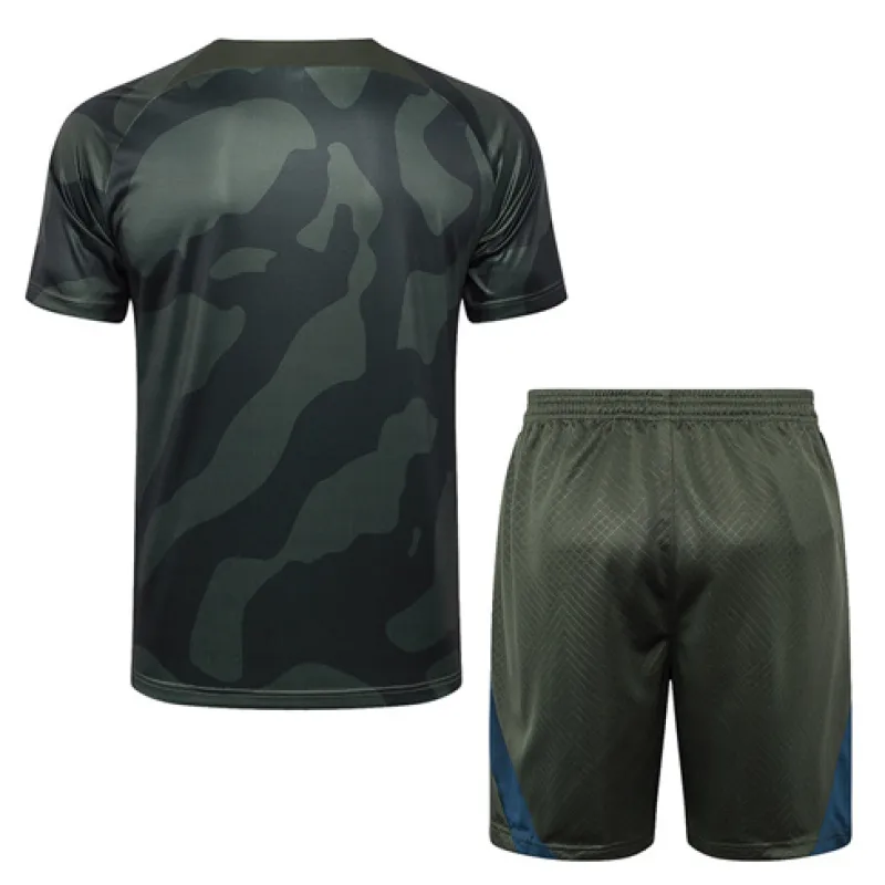 Paris Saint-Germain training jersey + shorts 2024/25 - Green