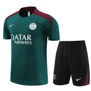 Paris Saint-Germain training jersey + shorts 2024/25 - Green