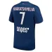 Khvicha Kvaratskhelia's Paris Saint-Germain 2024/25 Home Kit - Blue/Red