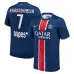 Khvicha Kvaratskhelia's Paris Saint-Germain 2024/25 Home Kit - Blue/Red