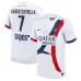 Khvicha Kvaratskhelia's Paris Saint - Germain 2024/25 Away Kit - White