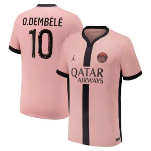 Maglia terza di Paris Saint - Germain 2024/25 indossata da Ousmane Dembélé - Rosa