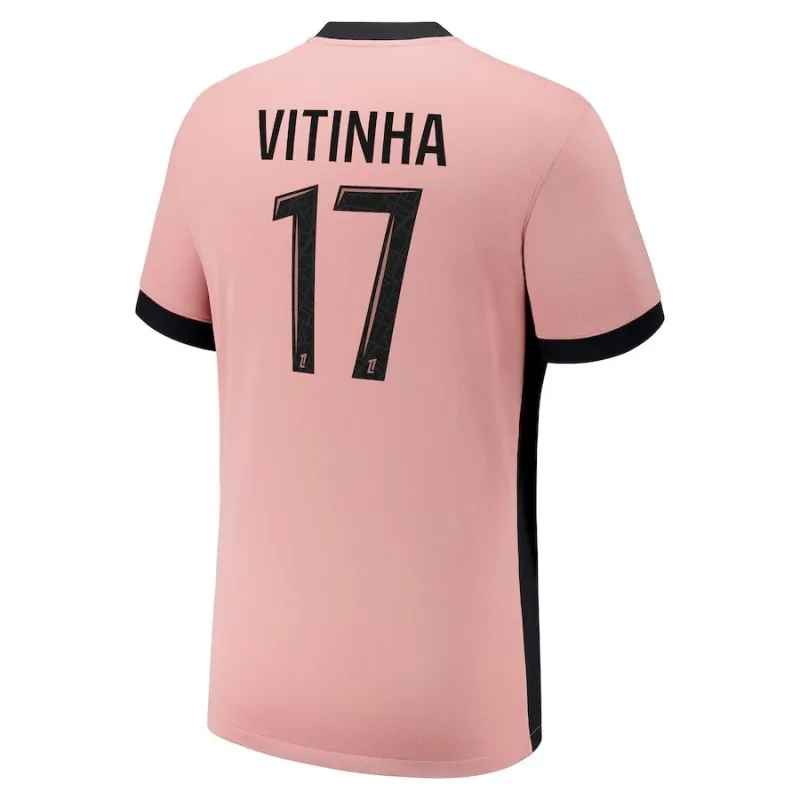 Vitinha's Paris Saint - Germain 2024/25 Third Kit - Pink