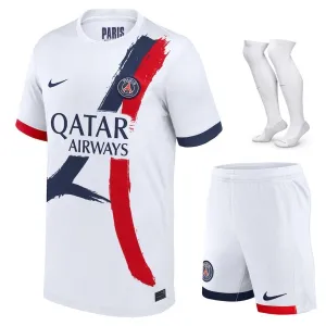 Kit fuori casa 2024/25 per bambini di Paris Saint - Germain - Bianco