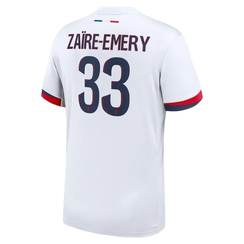 Warren Zaire - Emery's Paris Saint - Germain Kids' 2024/25 Away Kit Set - White