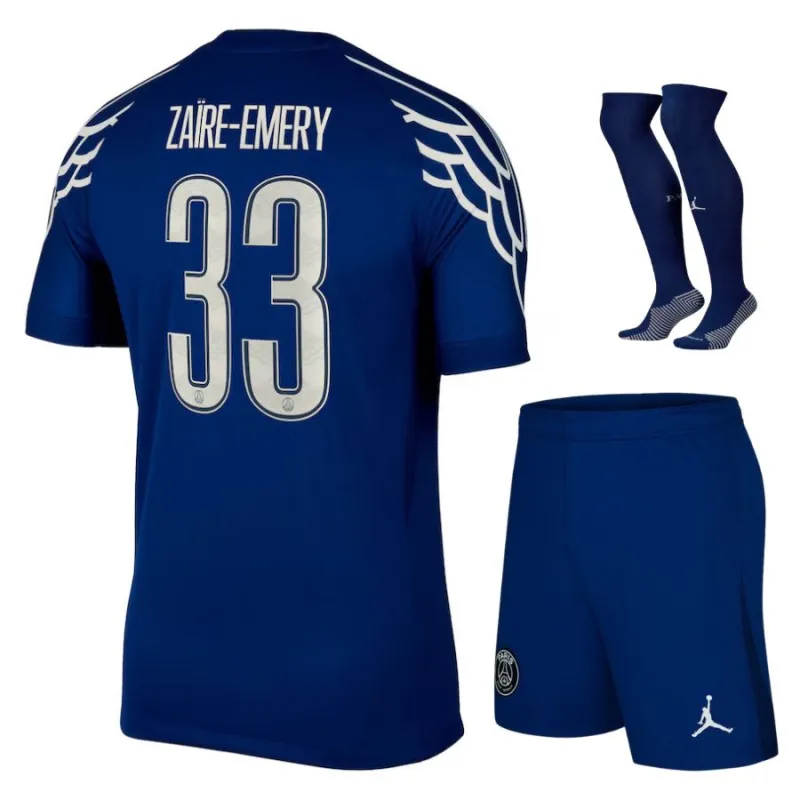 Zaire - Emery's Paris Saint - Germain Kids' 2024/25 Fourth Kit Set - Blue