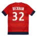 Camisa retro de Beckham de Paris Saint-Germain, visitante 2012/13 - Rojo