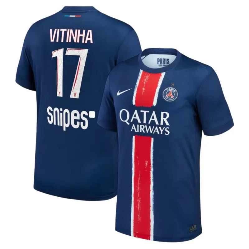 Paris Saint-Germain VITINHA 2024/25 Home Jersey with 1 Star- Blue