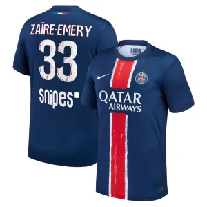 Paris Saint-Germain ZAÏRE-EMERY 2024/25 Home Jersey with 1 Star- Blue