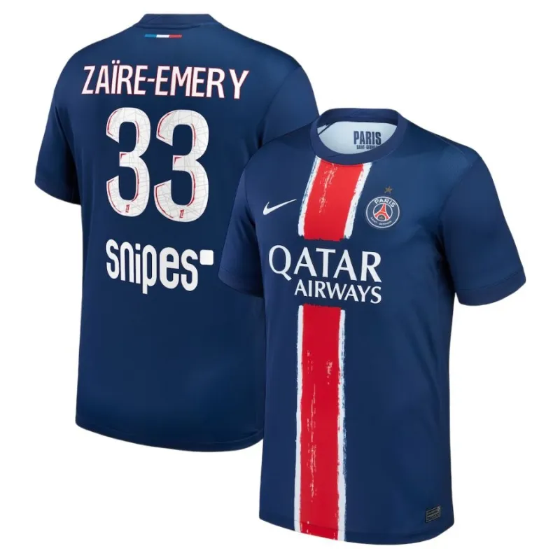 Paris Saint-Germain ZAÏRE-EMERY 2024/25 Home Jersey with 1 Star- Blue