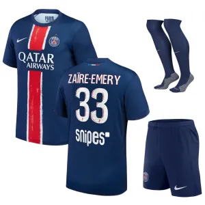 Paris Saint - Germain ZAÏRE-EMERY 2024/25 Maglia - tuta per bambini di casa con una stella- Blu