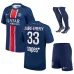 Paris Saint - Germain ZAÏRE-EMERY 2024/25 Home Kids' Kit Jersey with 1 Star- Blue