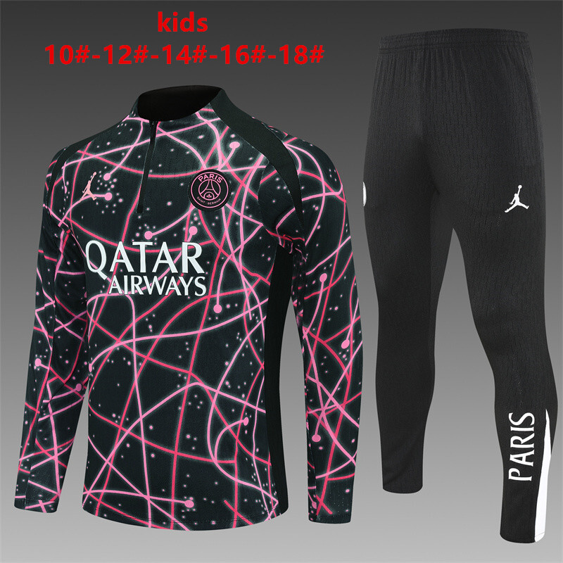 PSG 2025/26 Kids Sports Set Black Pink