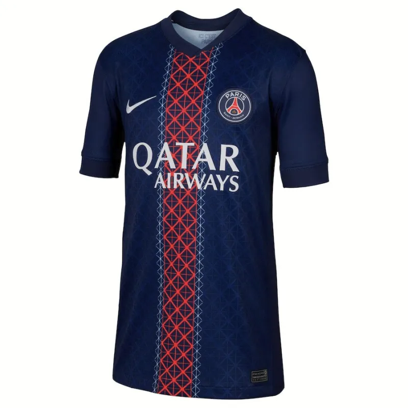 Paris Saint-Germain Bambini 2025/26 Maglia di casa - Blu/Rosso