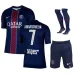 Paris Saint-Germain KVARATSKHELIA Bambini 2025/26 Kit di casa - Blu/Rosso