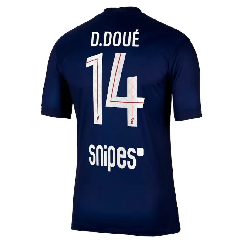 Paris Saint-Germain D.DOUÉ Kids' 2025/26 Home Kit - Blue/Red