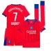 Paris Saint-Germain KVARATSKHELIA 2025/26 Kids Third Kit Jersey - Red