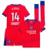 Paris Saint-Germain D.DOUE 2025/26 Drittes Kindertrikot Set - Rot