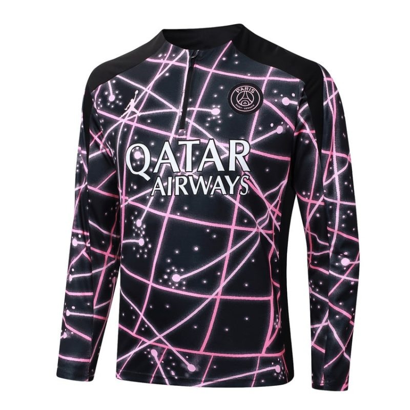 Paris Saint-Germain 2025/26 Tracksuit - Black/Pink