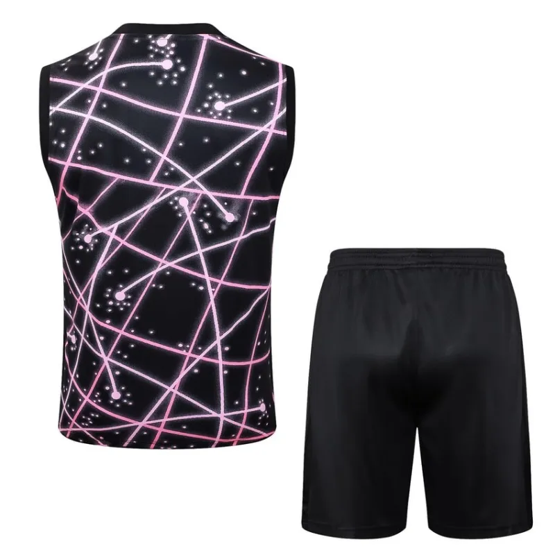 Ensemble Short et Débardeur Paris Saint-Germain 2025/26 - Noir/Rose