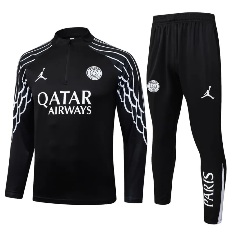 Paris Saint-Germain 2025/26 Trainingsanzug - Schwarz