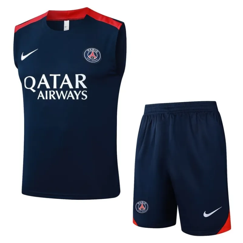 Paris Saint-Germain 2025/26 Shorts and Vest Set - Blue/Red